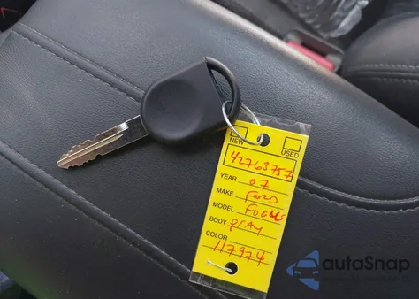 2007 Ford Focus S/Se/Ses z USA, uszkodzony, nr VIN 1FAFP34N97W117974